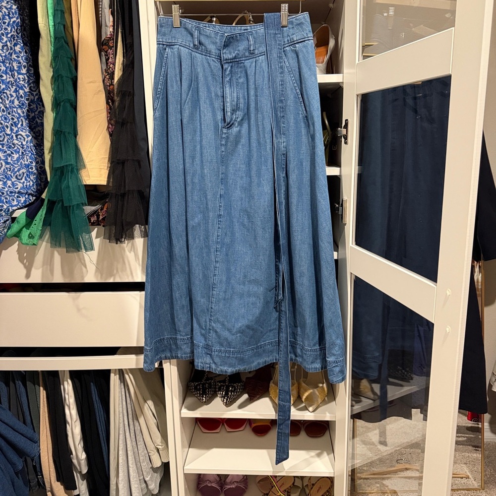 Ralph Lauren Classic Blue Denim Skirt